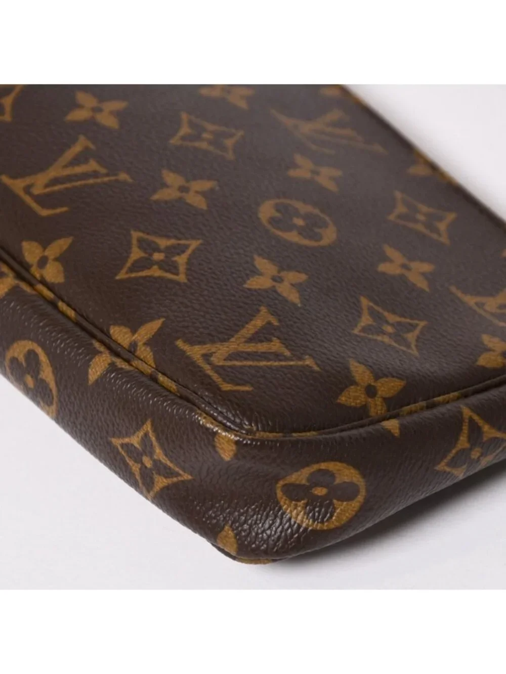 Louis Vuitton Pochette Accessoires Pouch Monogram Brown Leather